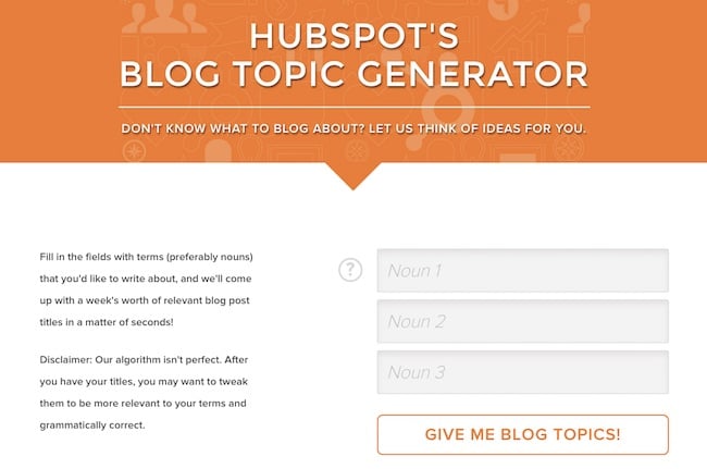 Hubspot-Blog-Themengenerator