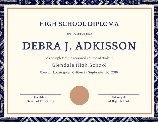 8 Diploma Certificate Template 8-diploma-certificate-template