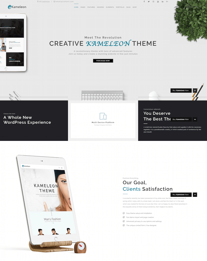 Kameleon WordPress Theme Kameleon WordPress Theme