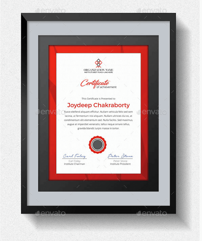 Multipurpose Certificates Template