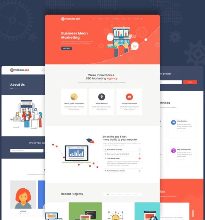 Teresina Bootstrap Template Teresina Bootstrap Template