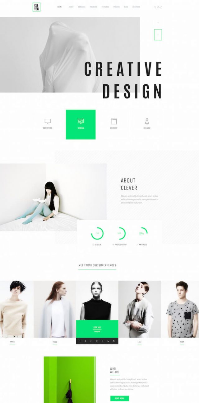 28 Best HTML Portfolio Website Templates 2024 | BeginDot