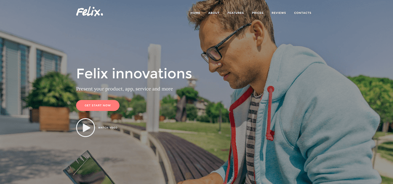 Felix. Landing Page