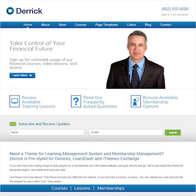 derrick LMS genesis theme derrick-LMS-genesis-theme