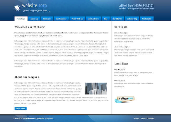 website corp drupal theme Website Corp Drupal Theme