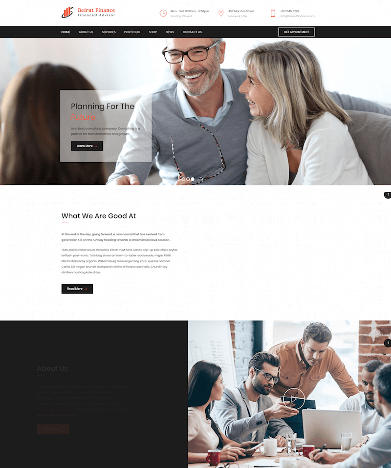 Beiru Consultancy WordPress Theme