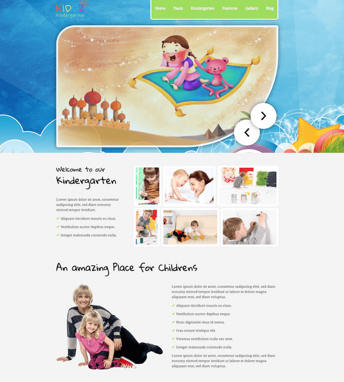 Kiddz WordPress Kindergarten Theme