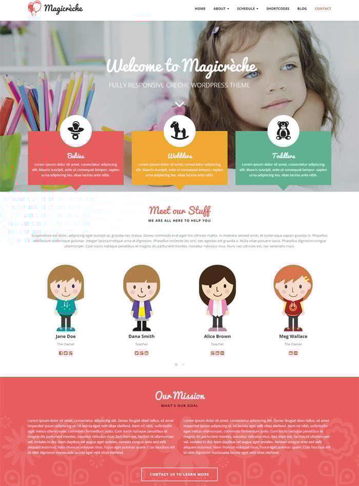 Magicreche Kids WordPress Theme Magicreche Kids WordPress Theme