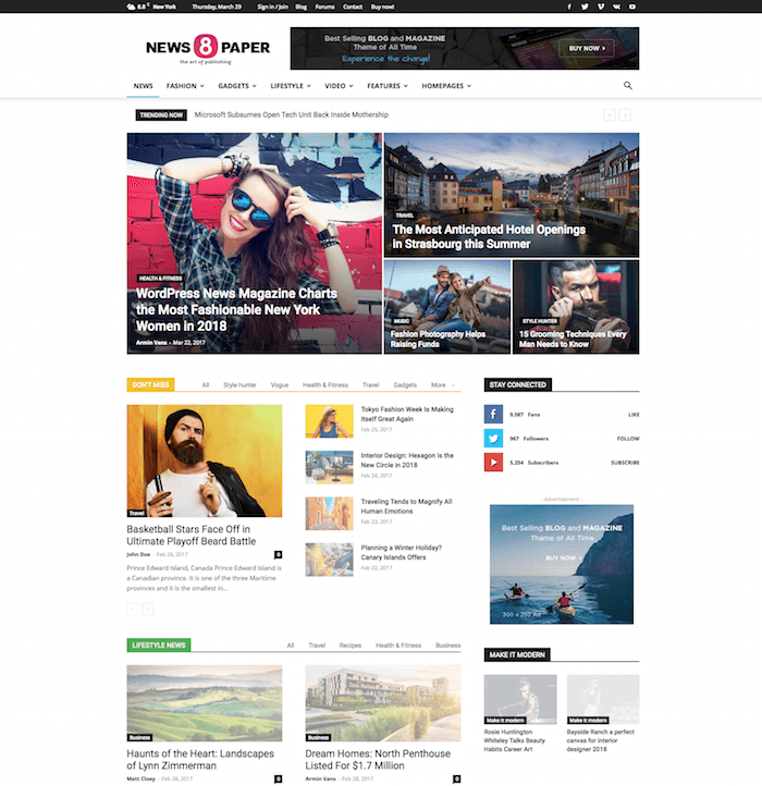 Newspaper WordPress Theme