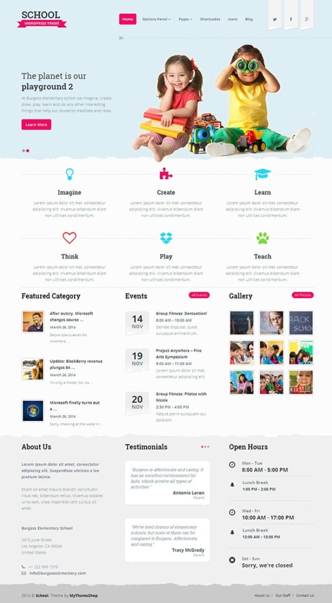 School WordPress Theme School-WordPress-Theme