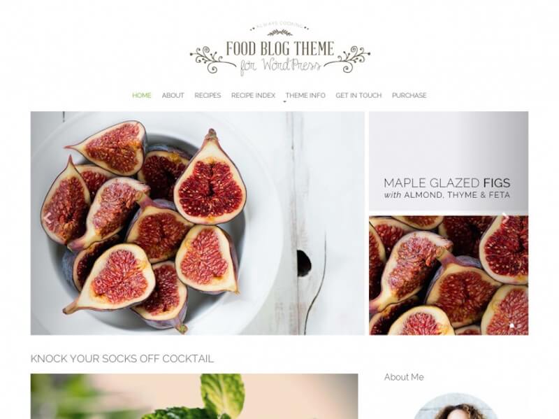 food blog theme food-blog Theme