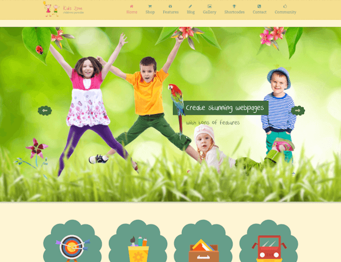 kidszone wordpress theme kidszone-wordpress-theme