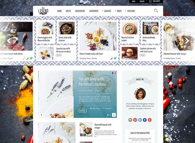 neptune food recipe wordpress theme neptune-food-recipe-wordpress-theme