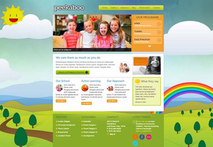 peekaboo wordpress theme