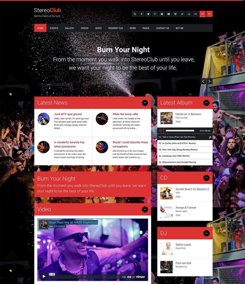 stereoclub WordPress theme stereoclub-WordPress-theme