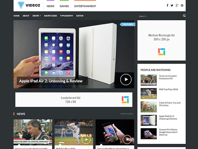 videoz-video-wordpress-theme