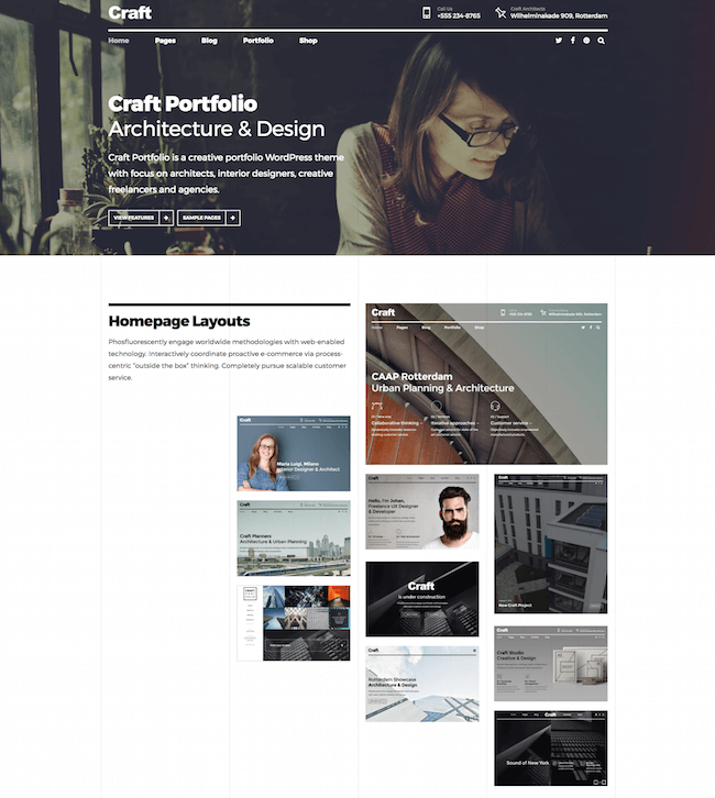 Craft Portfolio Theme Craft Portfolio Theme