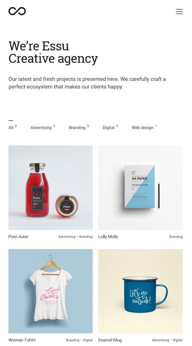 essu portfolio wordpress theme essu-portfolio-wordpress-theme