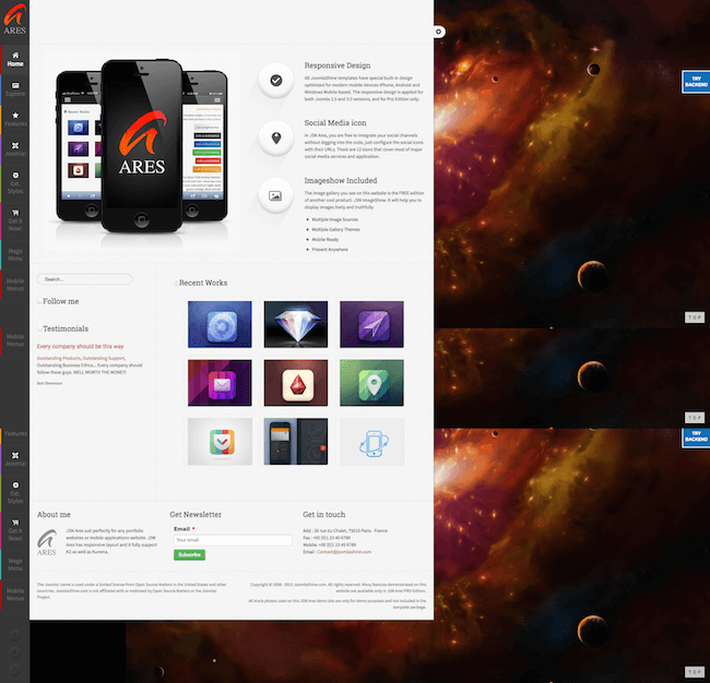 JSN Ares Joomla Template
