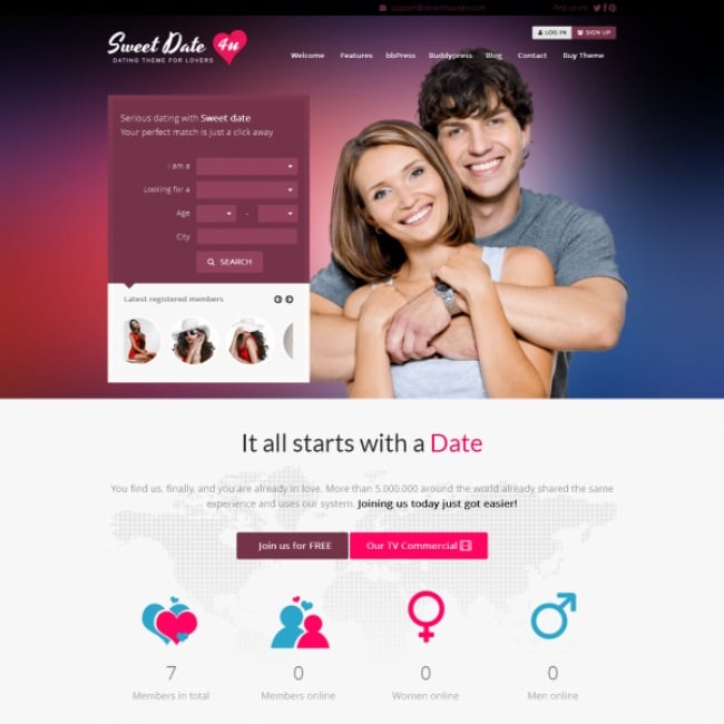 Sweet Date BuddyPress Theme Sweet-Date-BuddyPress-Theme
