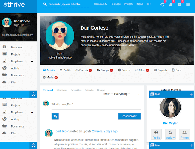 Thrive BuddyPress Theme