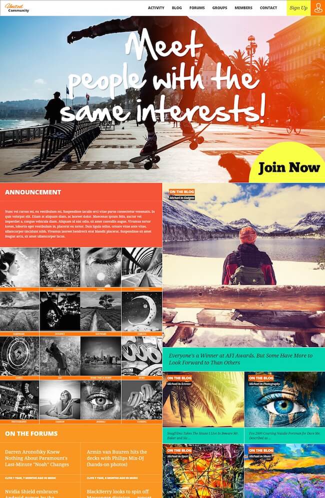 UnitedCommunity-BuddyPress-Theme