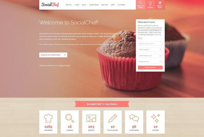 socialchef buddypress theme socialchef-buddypress-theme