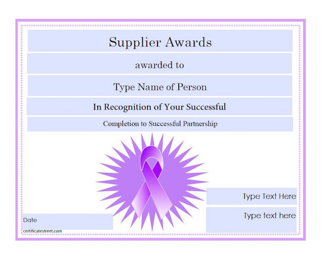 Award Template Award-Template