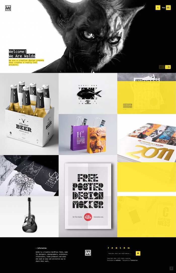 Waldo Creative Portfolio WordPress Theme