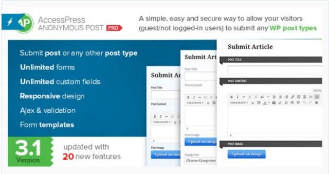 AccessPress Anonymous Post Pro