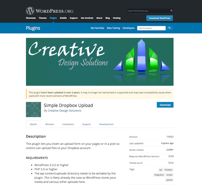 simple dropbox upload Simple Dropbox Upload