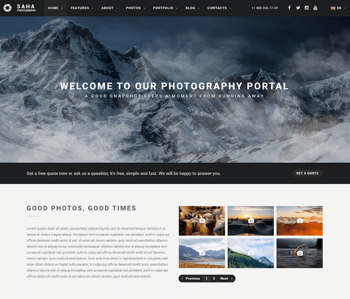 Saha Creative Portfolio Template