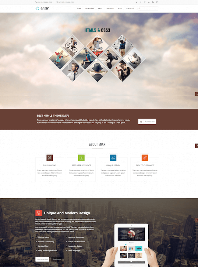 enar multipurpose drupal 8 theme Enar Multipurpose Drupal 8 Theme