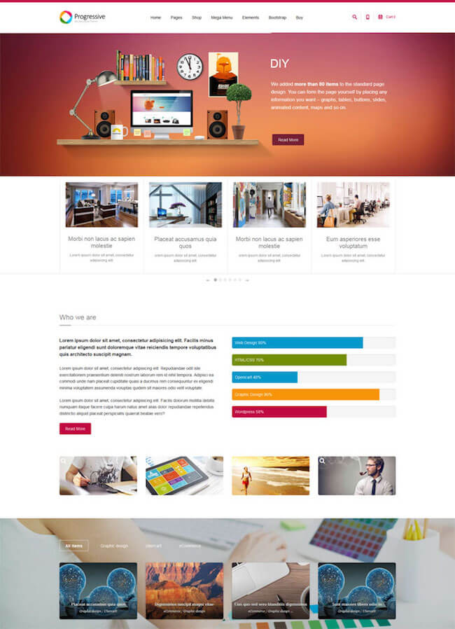 Progressive Drupal Theme