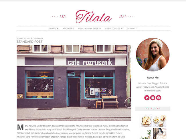 tilala feminine wordpress theme tilala-feminine-wordpress-theme