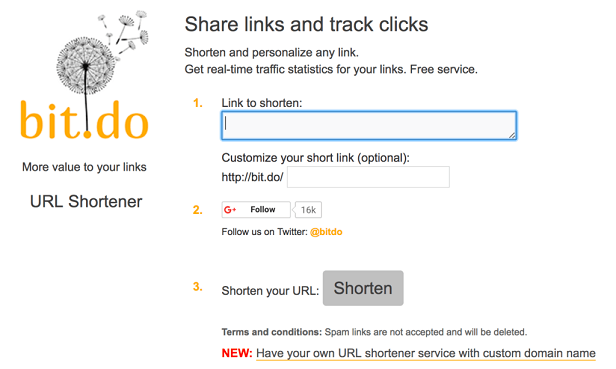 Bit.do Link Shorteners, Bit.do