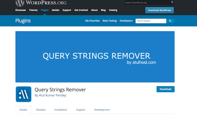 Query Strings Remover