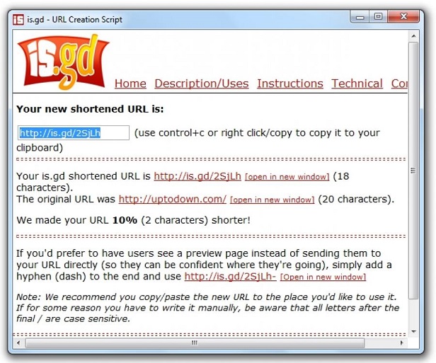 is.gd Link Shorteners, is.gd