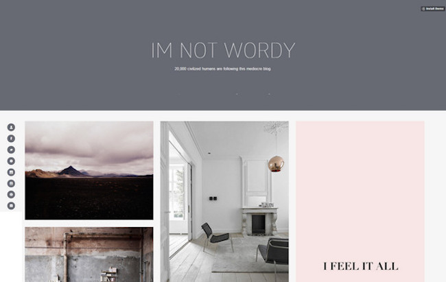 wordy free tumblr theme