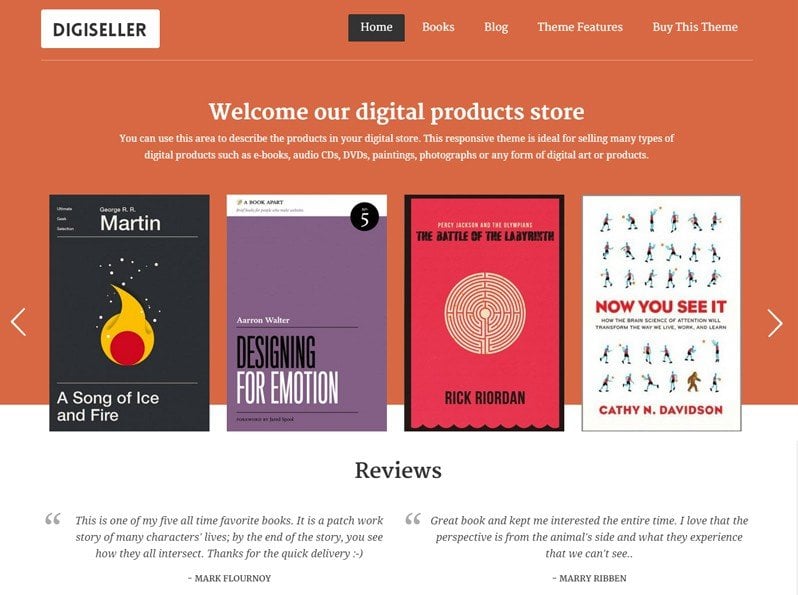 Book Author WordPress Theme