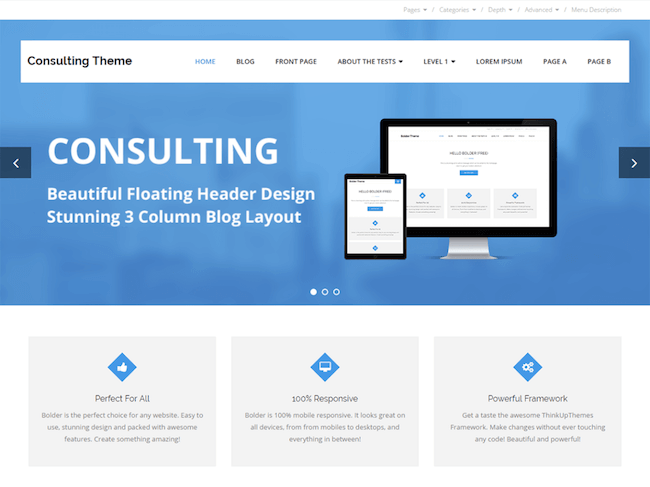 Consulting Free WordPress Theme