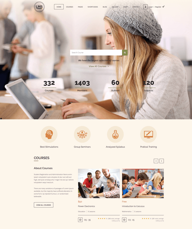 Education LMS WordPress Theme