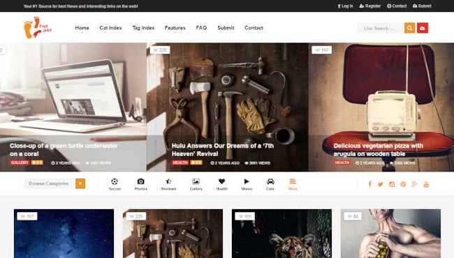 Foot WordPress Theme