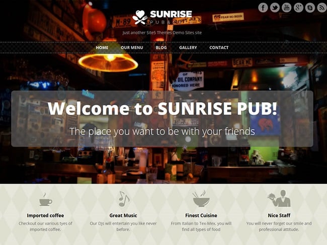 Sunrise wp magazine theme