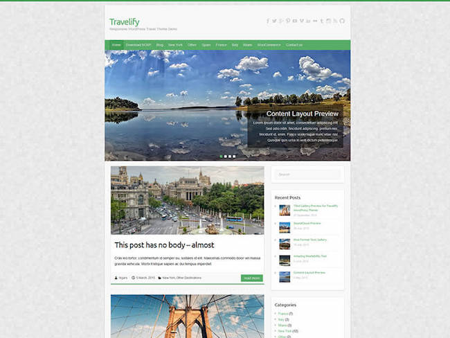 Travelify WordPress Themes