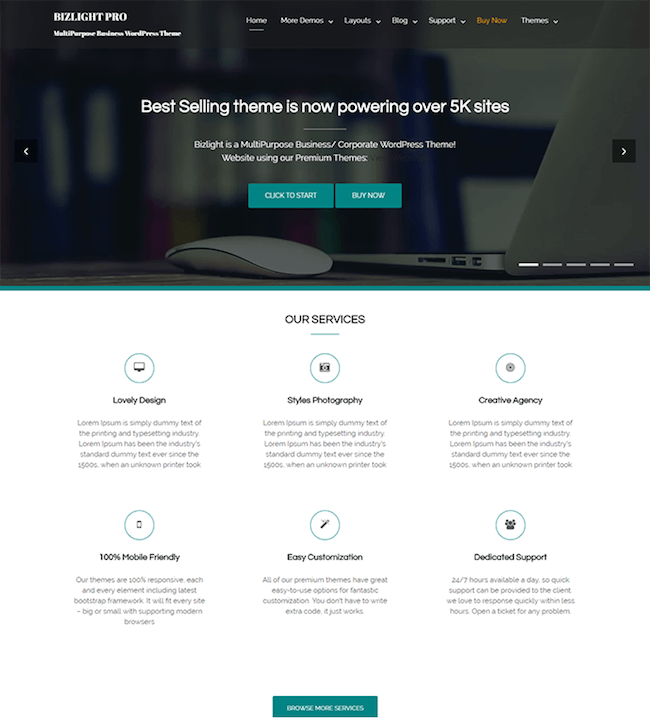 bizlight-free-WordPress-themes