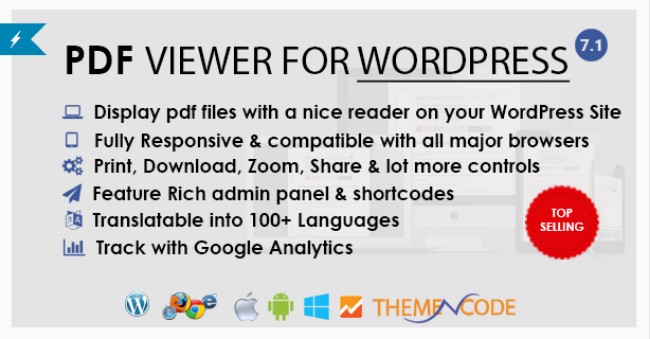 PDF viewer for WordPress