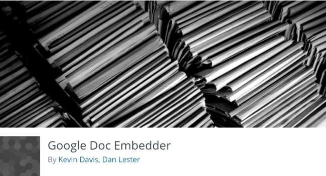 google doc embedder