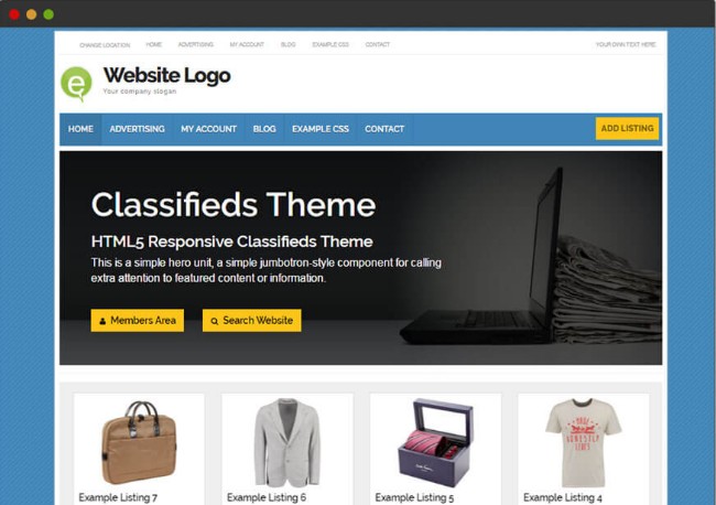8. classifieds theme classifieds theme