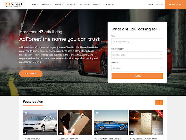 AdForest Classified Ads WordPress Theme AdForest-Classified-Ads-WordPress-Theme